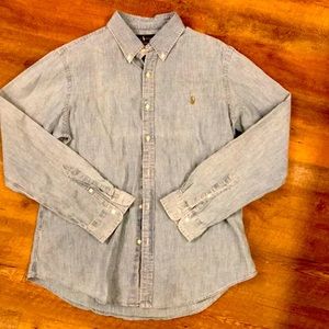 Ralph Lauren light denim shirt men’s XL slim fit